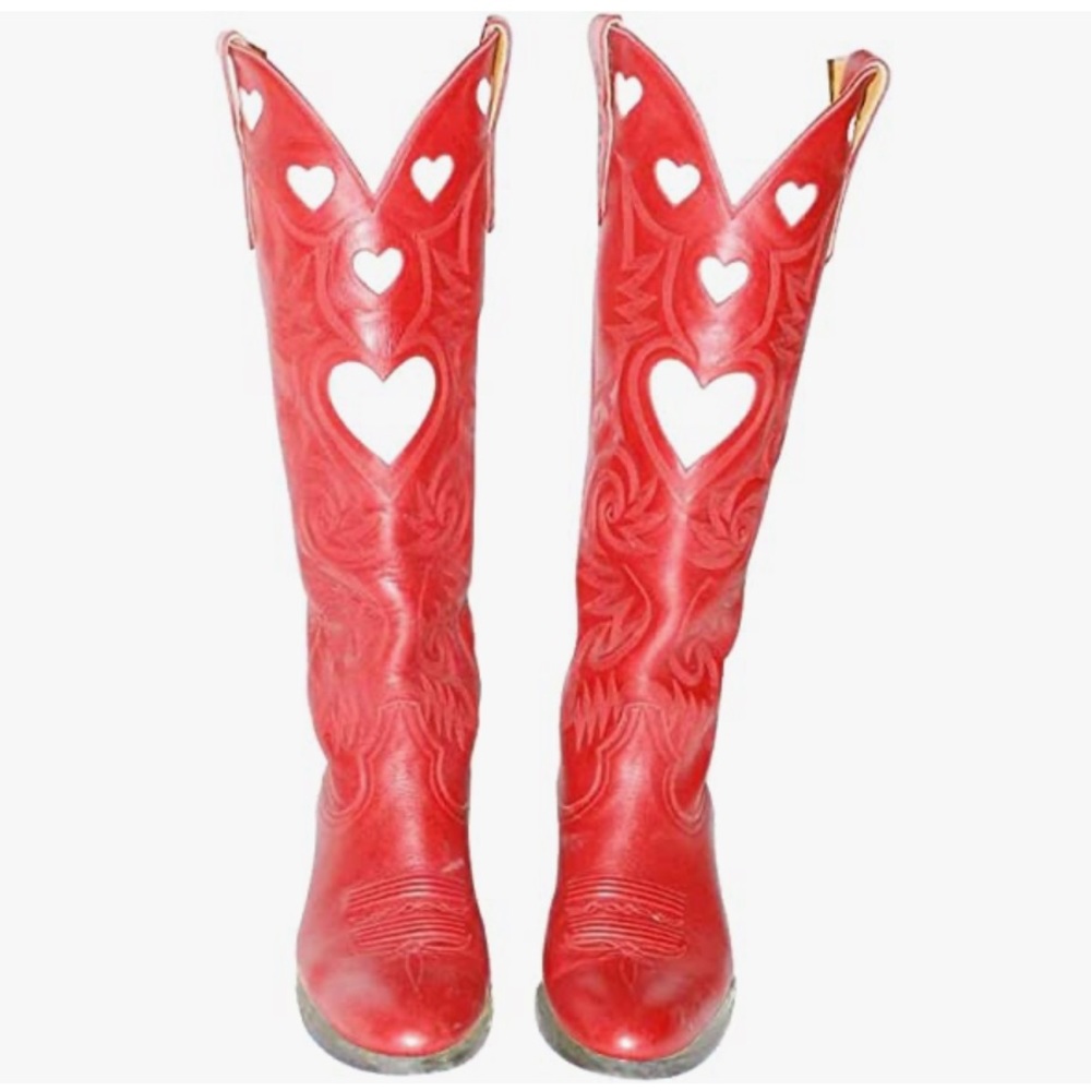 Red Heart Western Boots